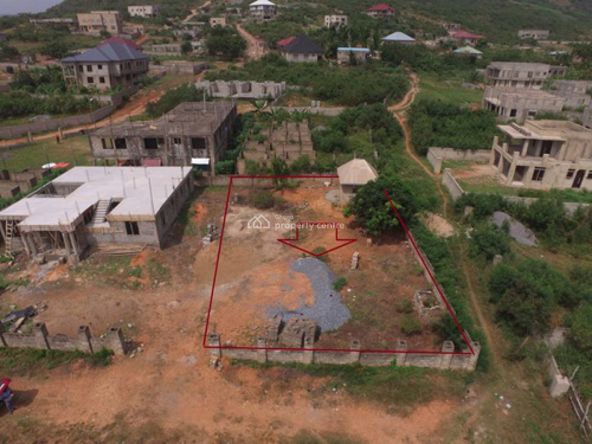 Plot of Land in a Good Location with High Elevation and Aerial View, Oyibi Light House Church Area, Oyibi, Accra, Residential Land for Sale