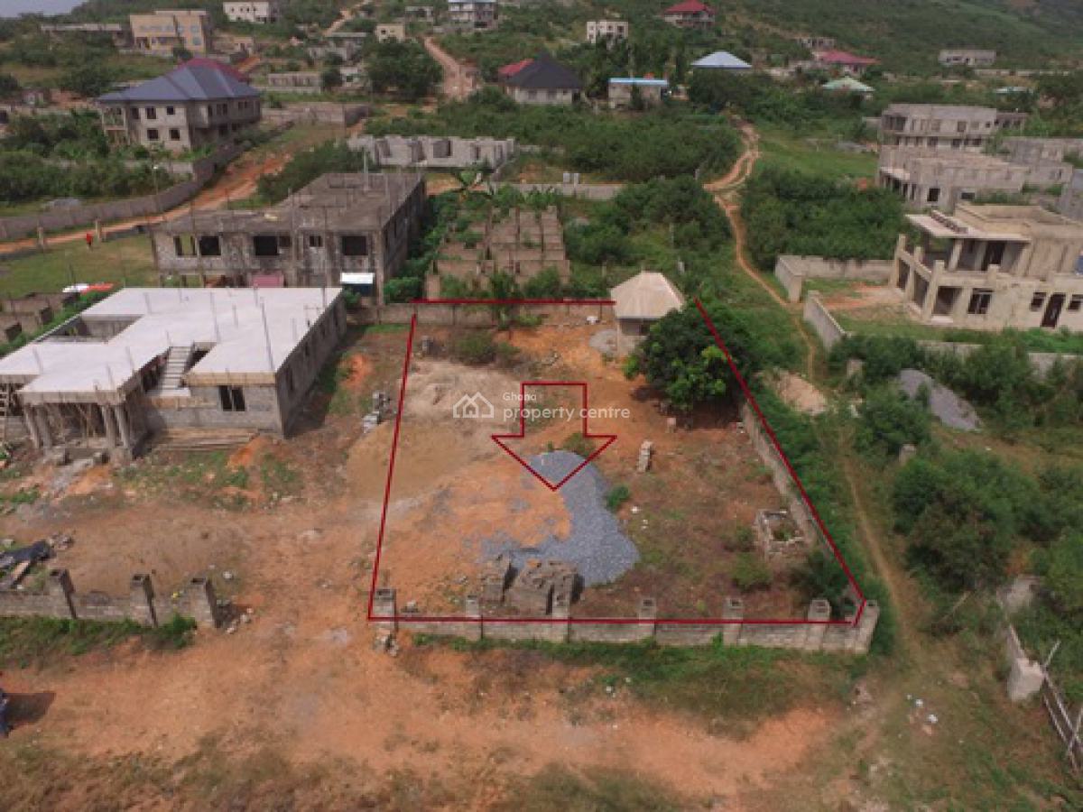Plot of Land in a Good Location with High Elevation and Aerial View, Oyibi Light House Church Area, Oyibi, Accra, Residential Land for Sale