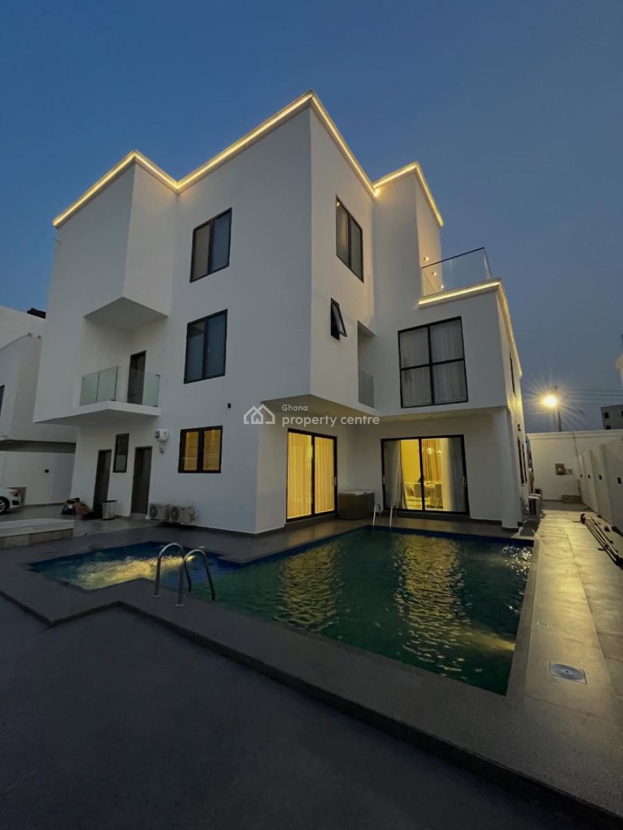 Luxury Furnished 5 Bedrooms House, American House, East Legon, Accra, Detached Duplex for Sale