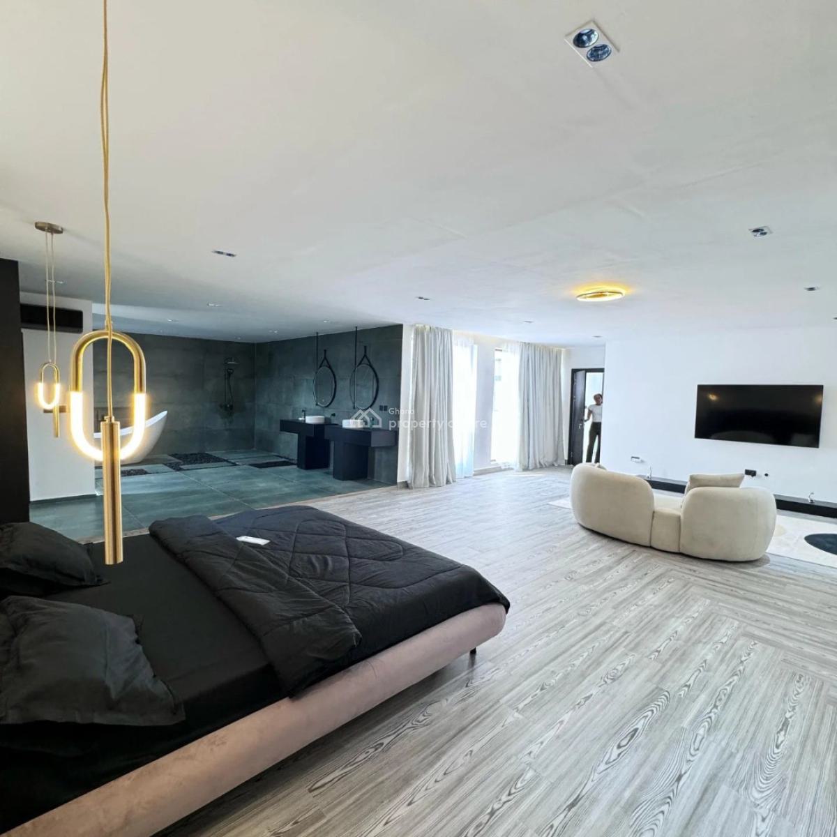 Furnished Luxury 4 Bedrooms House, American House, East Legon, Accra, Detached Duplex for Sale