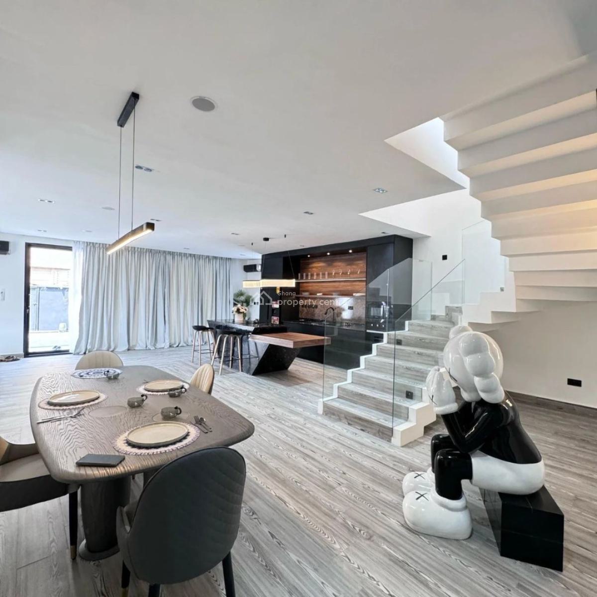 Furnished 4-bedroom House with Boys Quarters & Swimming Pool, East Legon American House, East Legon, Accra, Detached Duplex for Sale