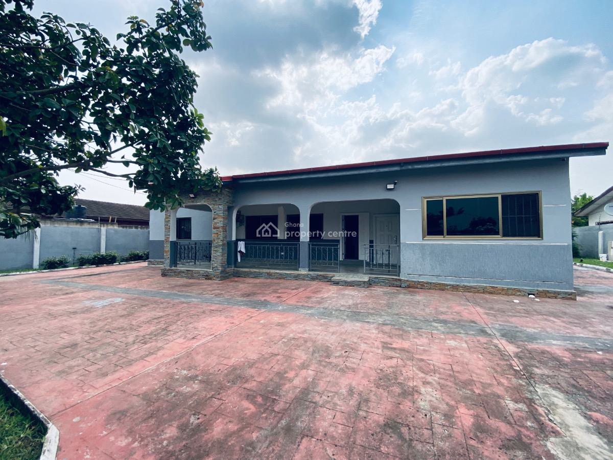 Four Bedroom House, Ashogman Estate, Ga East Municipal, Accra, Detached Bungalow for Rent