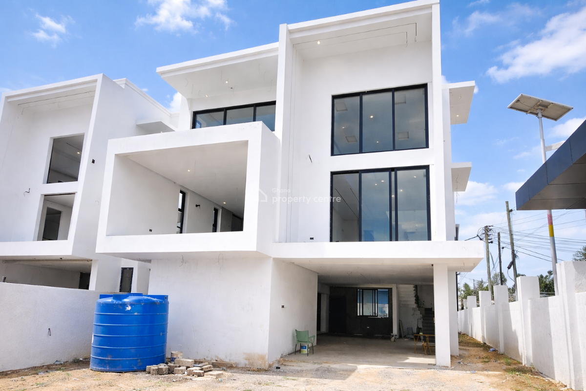Luxury 4 Bedrooms Townhome with Pool, 70% Complete, School Junction, Adjiringanor, East Legon, Accra, Townhouse for Sale