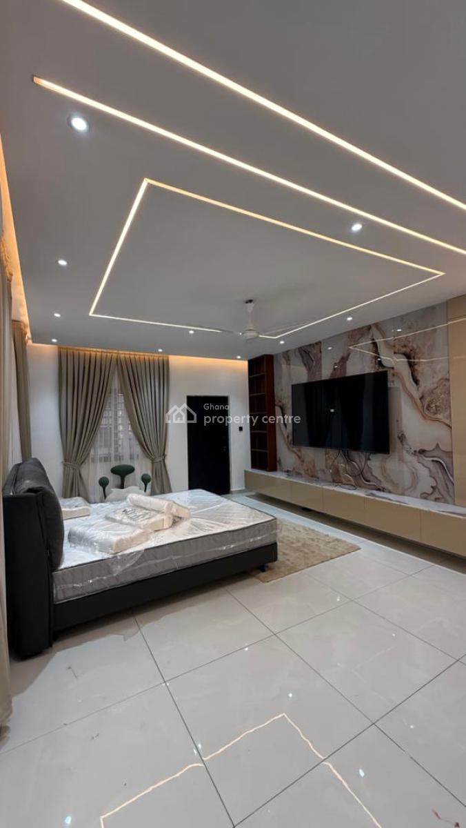 Newly Built  Fully Furnished 4-bedroom House + 1-bedroom Bq with Swim, Spintex Road, Spintex, Accra, Detached Duplex for Sale