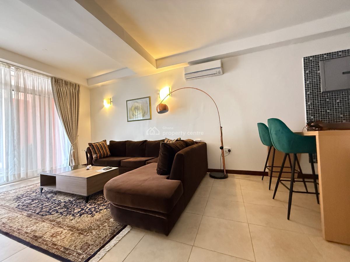 Furnished 1 Bedroom Apartment, North Ridge, Accra, Mini Flat for Rent