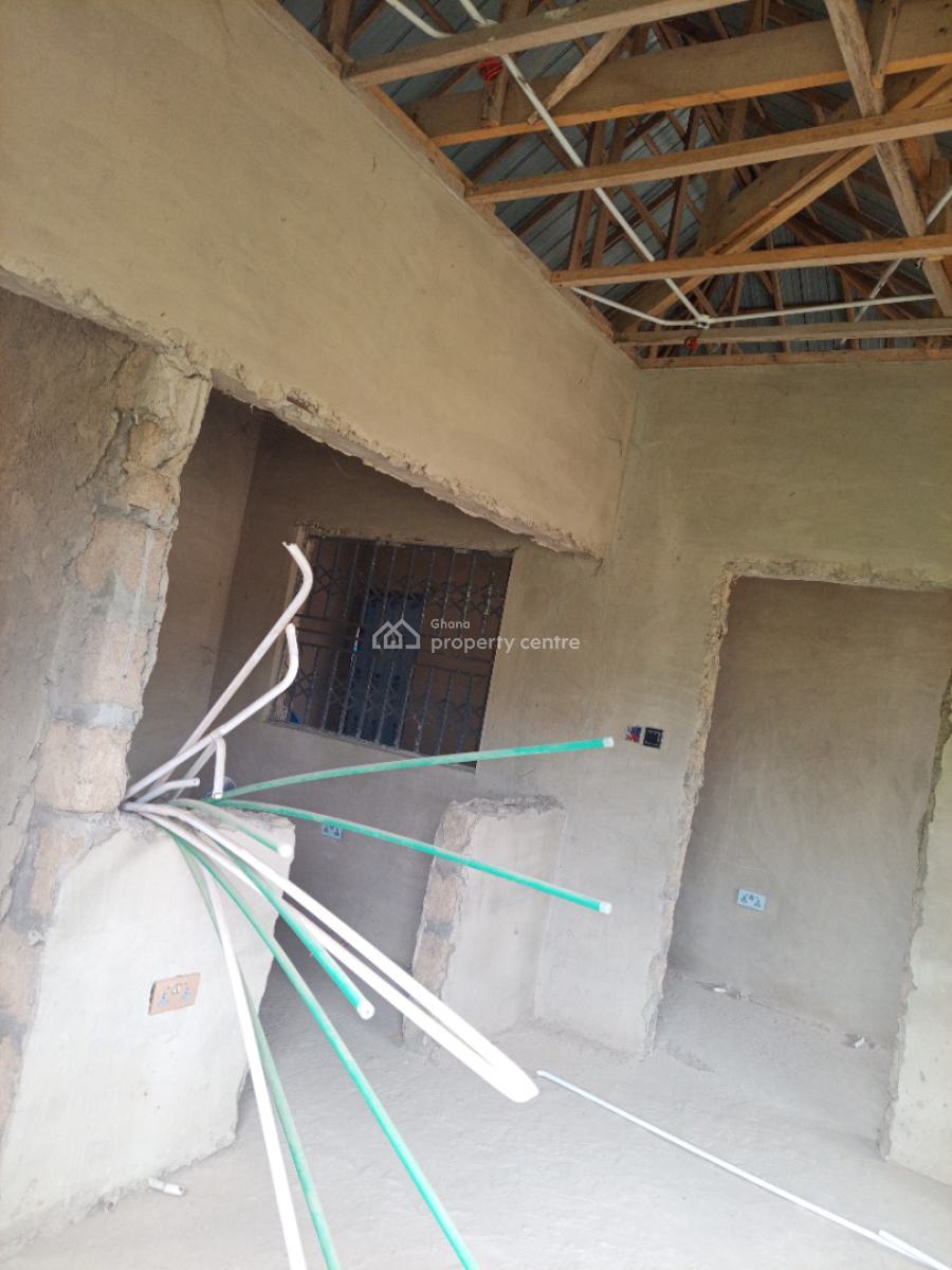 Registered & Roofed 4 Master Brm House at Kasoa, New Market Ecg Area, Kasoa, Awutu-senya East, Central Region, Detached Bungalow for Sale