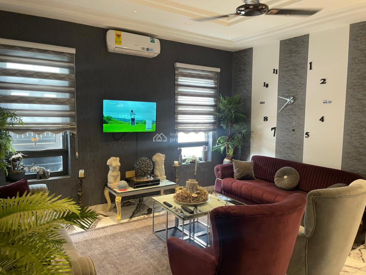 Luxurious Fully Furnished 3-bedroom Service House@ Nanakrom, Nanakrom, Ashaley Botwe, Adenta Municipal, Accra, House Short Let