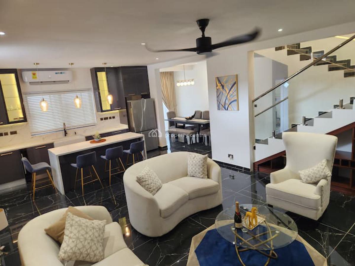 Furnished 4 Bedroom Duplex, Mahama Road, Airport Residential Area, Accra, Detached Duplex for Rent