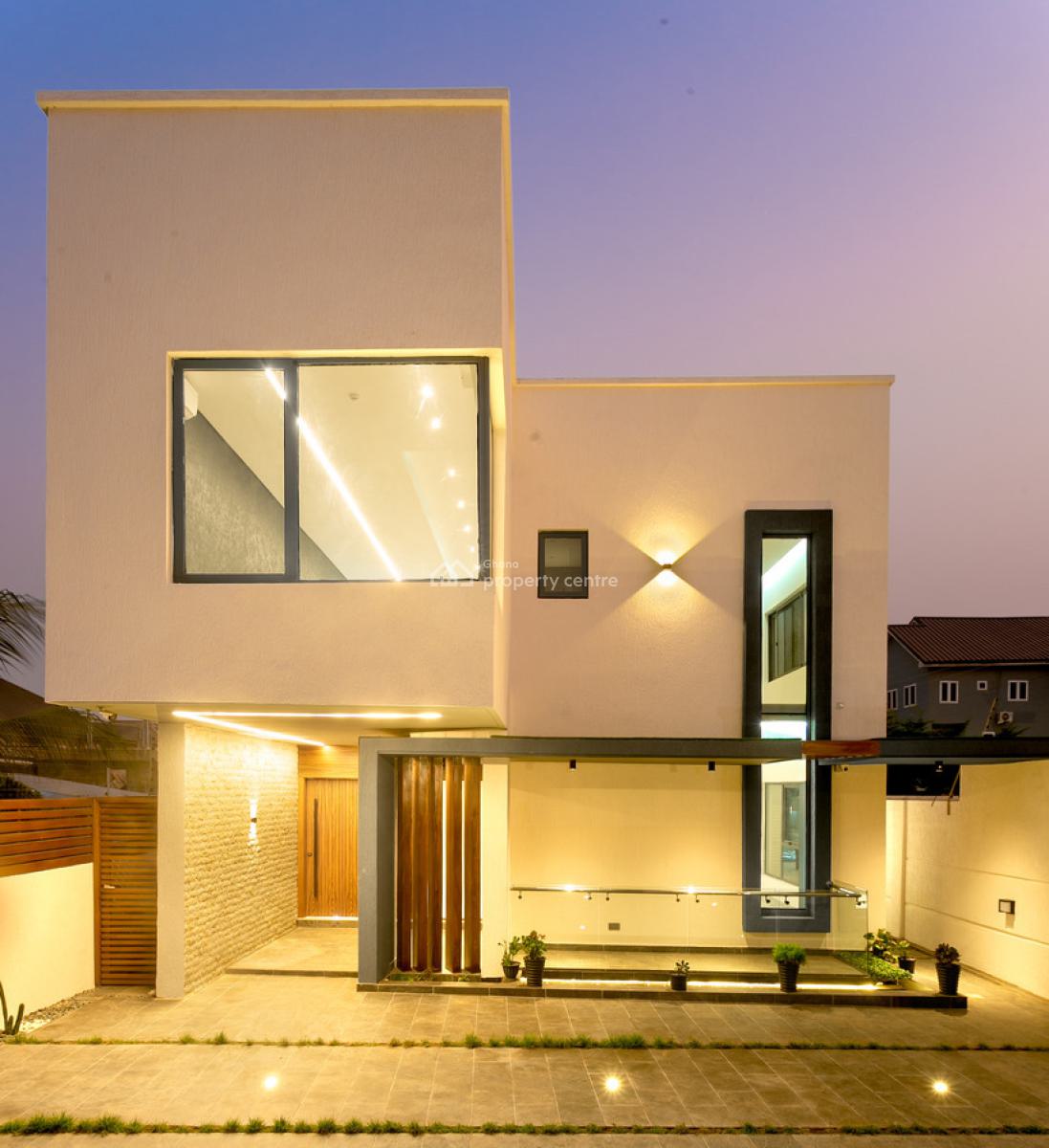 Detached 4 Bedroom Duplex with Swimming Pool, Mahama Road, East Airport, Airport Residential Area, Accra, Detached Duplex for Rent