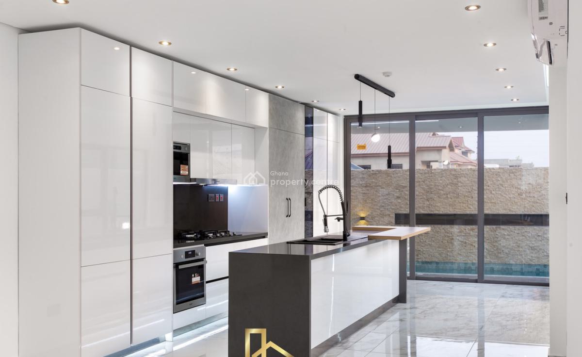 Detached 4 Bedroom Duplex with Swimming Pool, Mahama Road, East Airport, Airport Residential Area, Accra, Detached Duplex for Rent