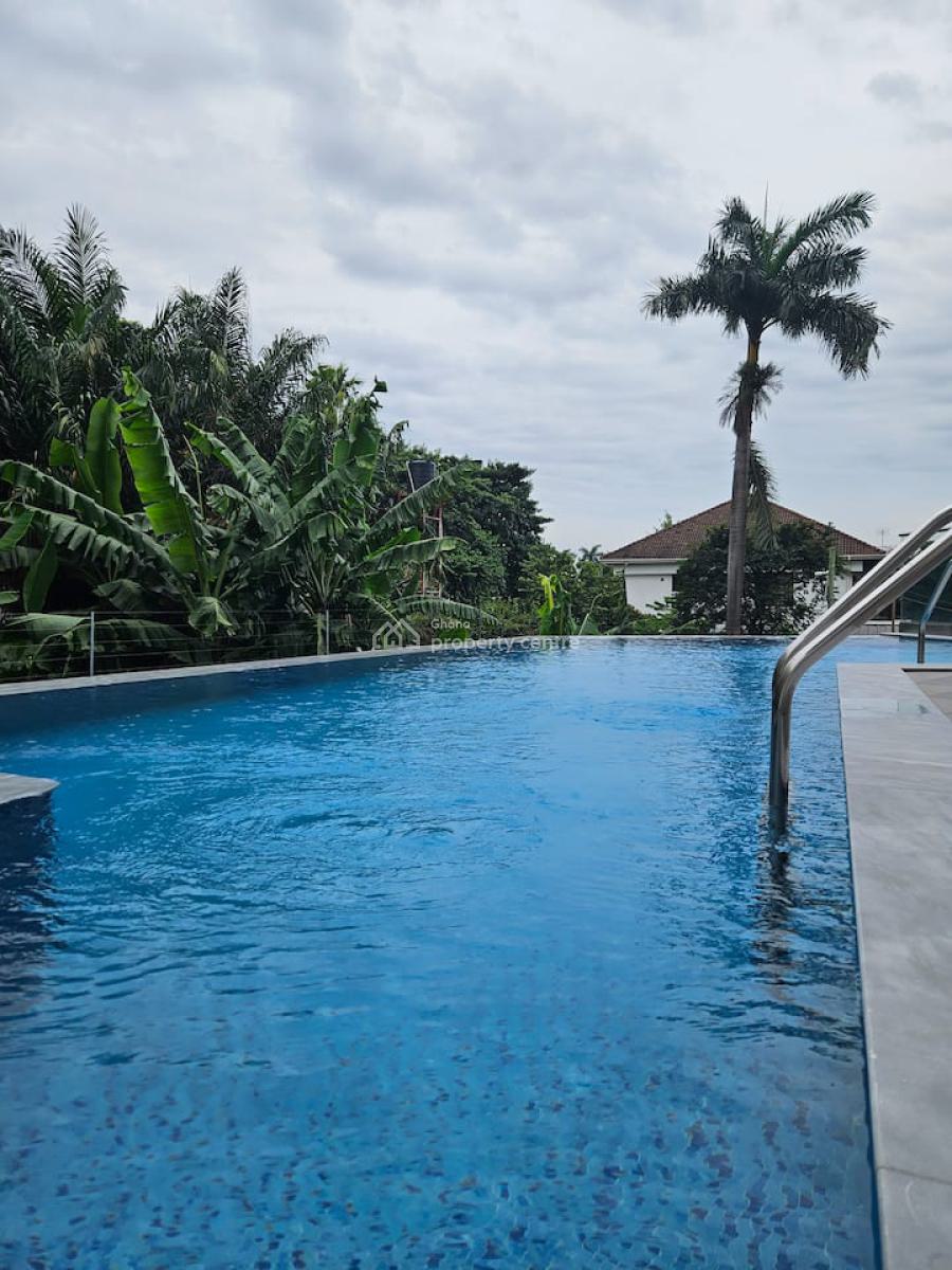 Furnished 1 Bedroom Apartment with Swimming Pool and Gym, Cantonments, Accra, Mini Flat for Rent
