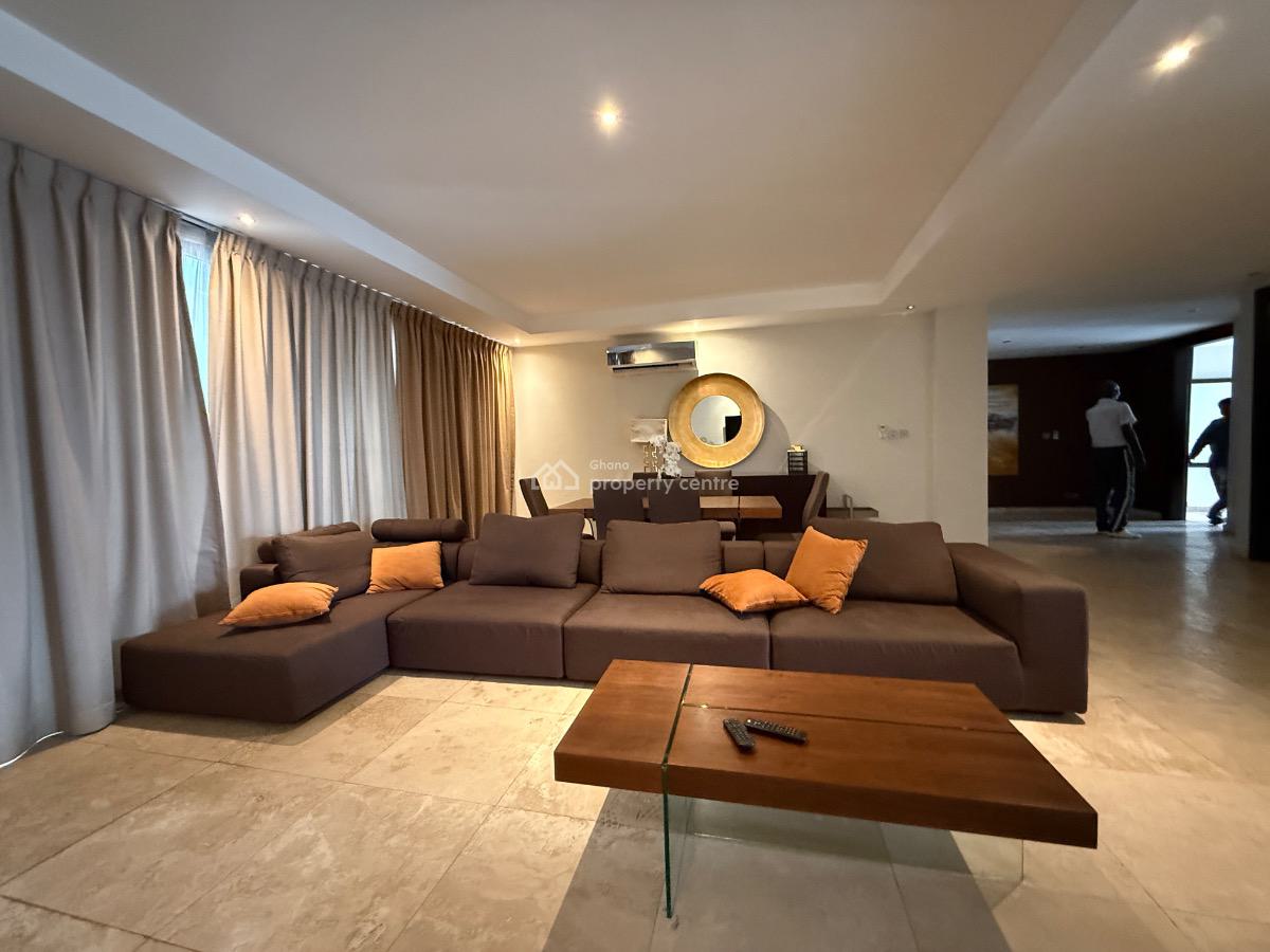 Furnished 3 Bedroom Apartment with Swimming Pool and Gym, Airport Residential Area, Accra, Apartment for Rent