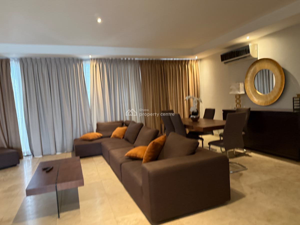 Furnished 3 Bedroom Apartment with Swimming Pool and Gym, Airport Residential Area, Accra, Apartment for Rent