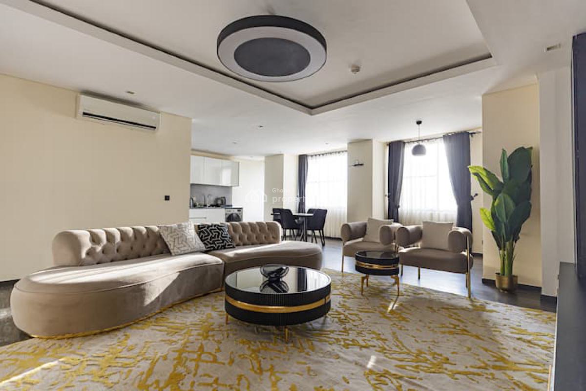 Furnished 3 Bedroom Apartment with Staff Quarters and Swimming Pool, West Airport, Airport Residential Area, Accra, Apartment for Rent