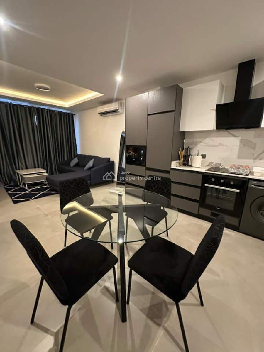 Furnished 1 Bedroom Apartment with Swimming Pool, Tseaddo, East Airport, Airport Residential Area, Accra, Mini Flat for Rent