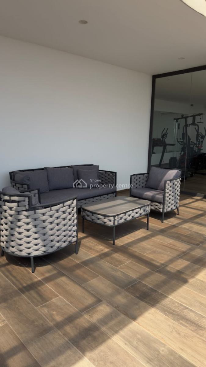 Furnished 1 Bedroom Apartment with Swimming Pool, Tseaddo, East Airport, Airport Residential Area, Accra, Mini Flat for Rent