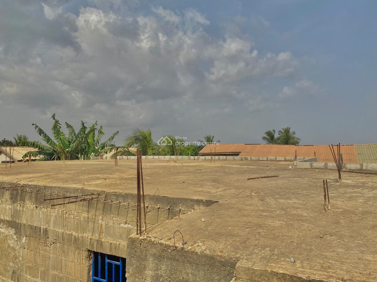 High Potential 5 Bedrooms Uncompleted Half Decked House, Aprah Road, Gomoa East, Central Region, House for Sale