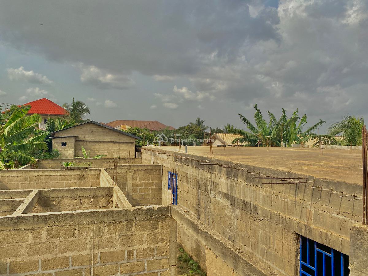 High Potential 5 Bedrooms Uncompleted Half Decked House, Aprah Road, Gomoa East, Central Region, House for Sale