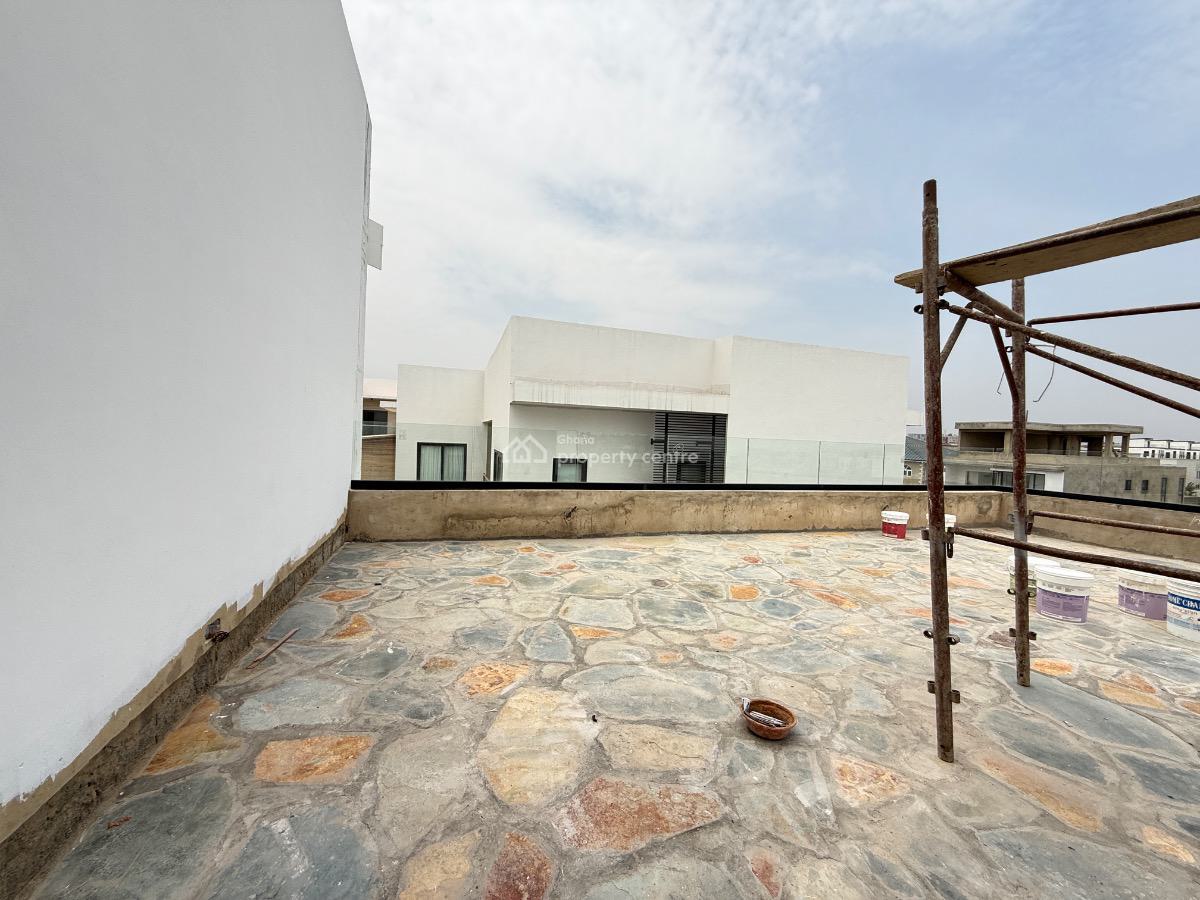 Serviced 1 Bedroom Penthouse with Private Terrace, Mahama Road, East Airport, Airport Residential Area, Accra, Mini Flat for Rent