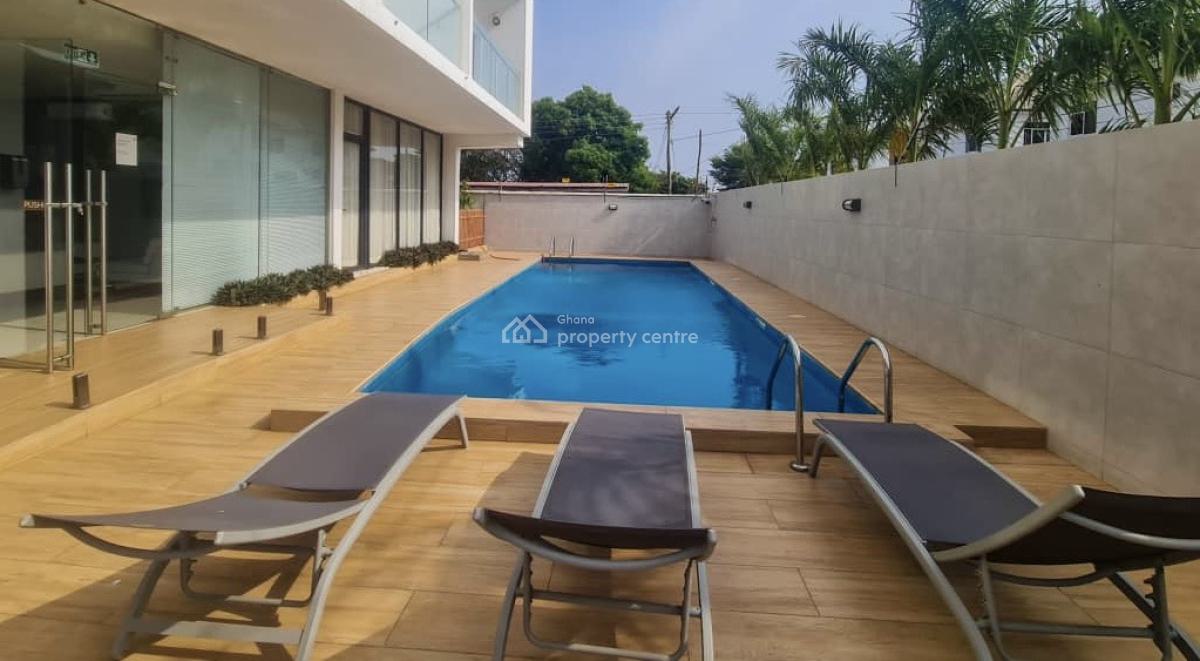 Furnished 1 Bedroom Apartment with Swimming Pool, Cantonments, Accra, Mini Flat for Rent