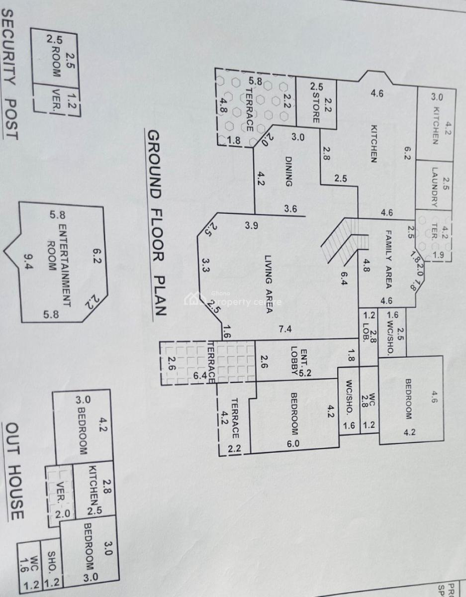 Furnished Home- 4-bedrooms - 2 Bq, Hfc Eatates, Baatsonaa, Spintex, Accra, House for Sale