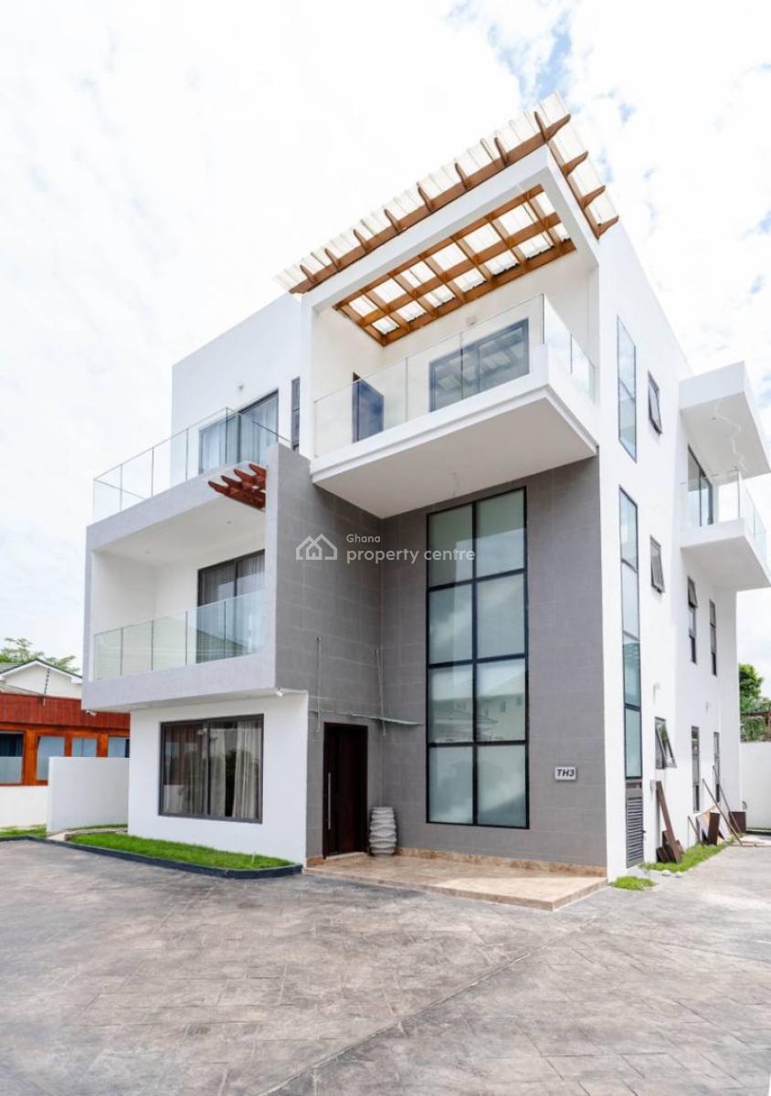 Furnished 4 Bedrooms Duplex with Study in a Gated Community with Pool, Cantonments, Accra, Townhouse for Rent