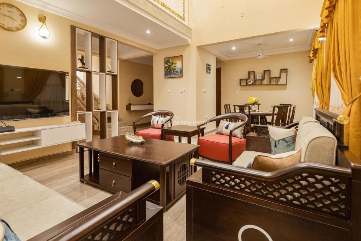 Furnished 4 Bedroom Duplex, East Airport, Airport Residential Area, Accra, Detached Duplex for Rent