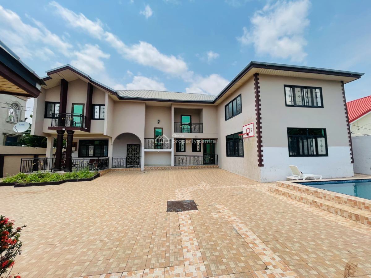 7 Bedrooms. with Swiming Pool Sermi Furnished, Trassaco, East Legon, Accra, House for Sale
