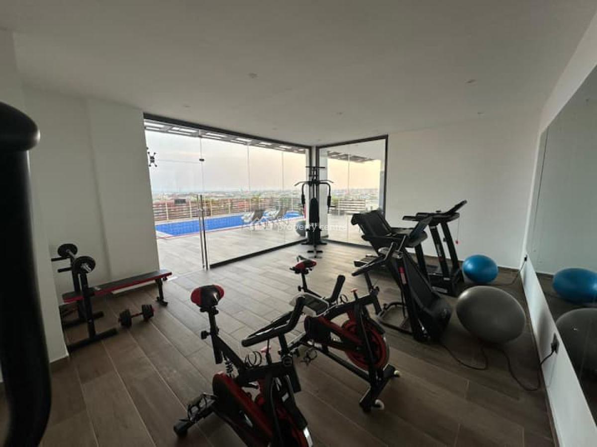 Furnished 1 Bedroom Apartment with Swimming, Gym and Rooftop Lounge, Tseaddo, East Airport, Airport Residential Area, Accra, Mini Flat for Sale