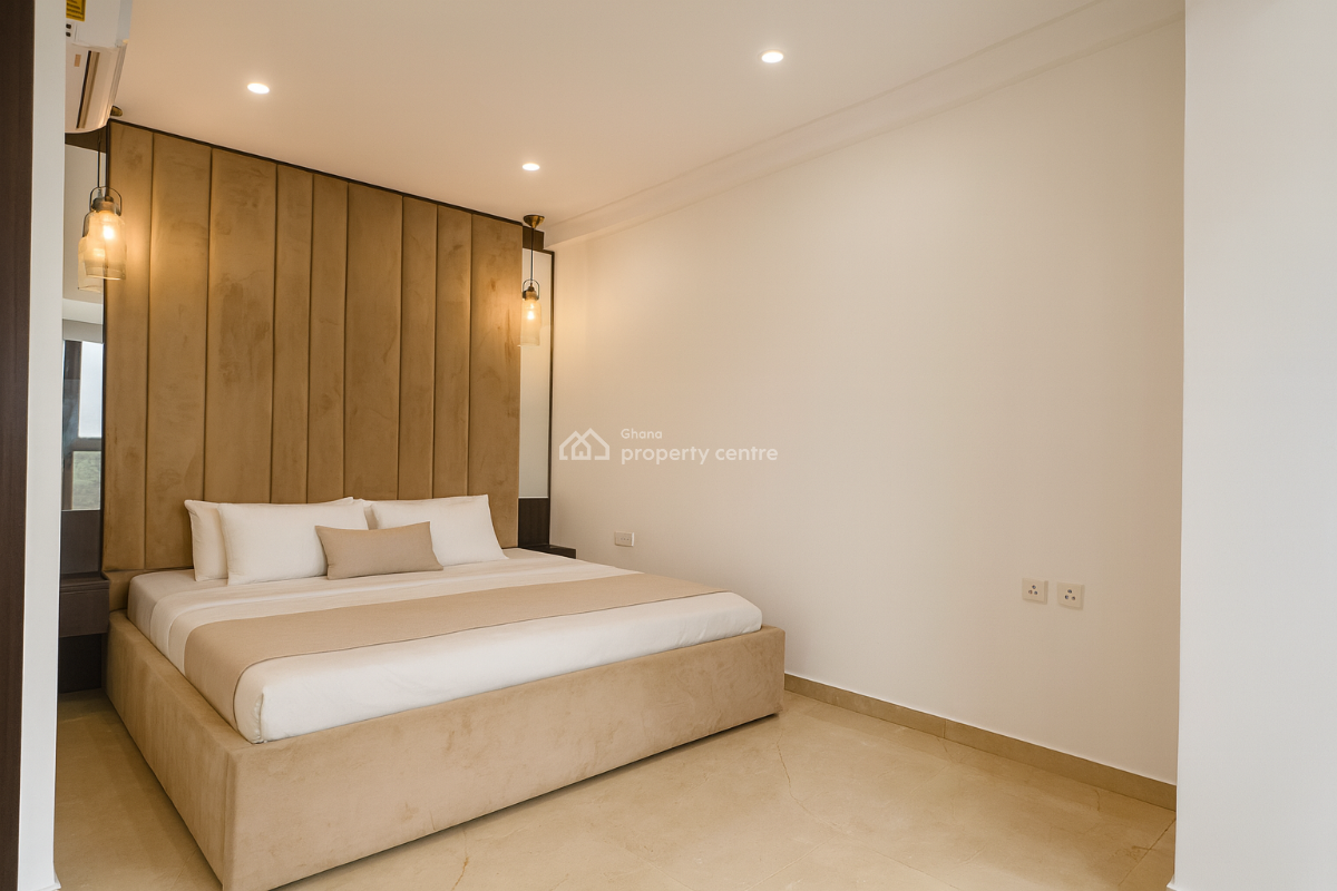 Furnished 1 Bedroom Apartment with Swimming Pool, Gym, and Lounge, Osu, Accra, Mini Flat for Rent