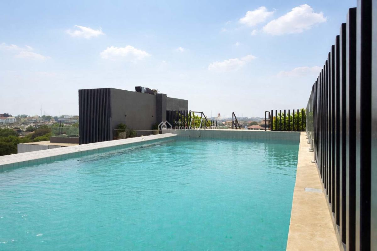 One Bedroom Apartment with Swimming Pool and Gym, Roman Ridge, Accra, Mini Flat for Sale