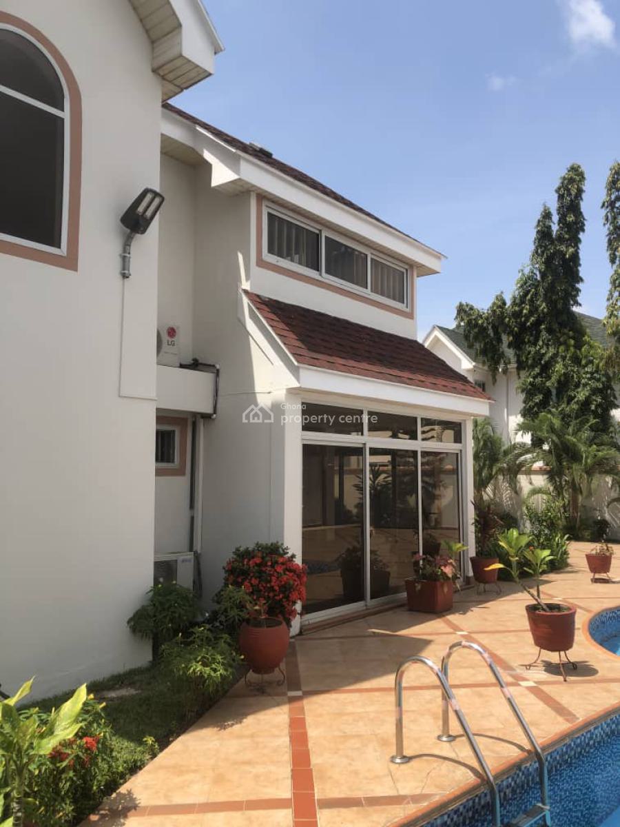 Executive 4 Master Bedroom Storey House + Swimming Pool, Castle Area, Osu, Accra, Detached Duplex for Rent
