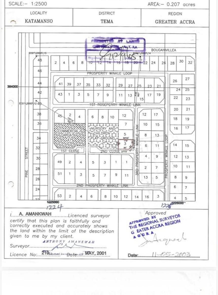 Land at Katamanso in a Gated Estates, Katamanso, Kpone Katamanso, Accra, Mixed-use Land for Sale