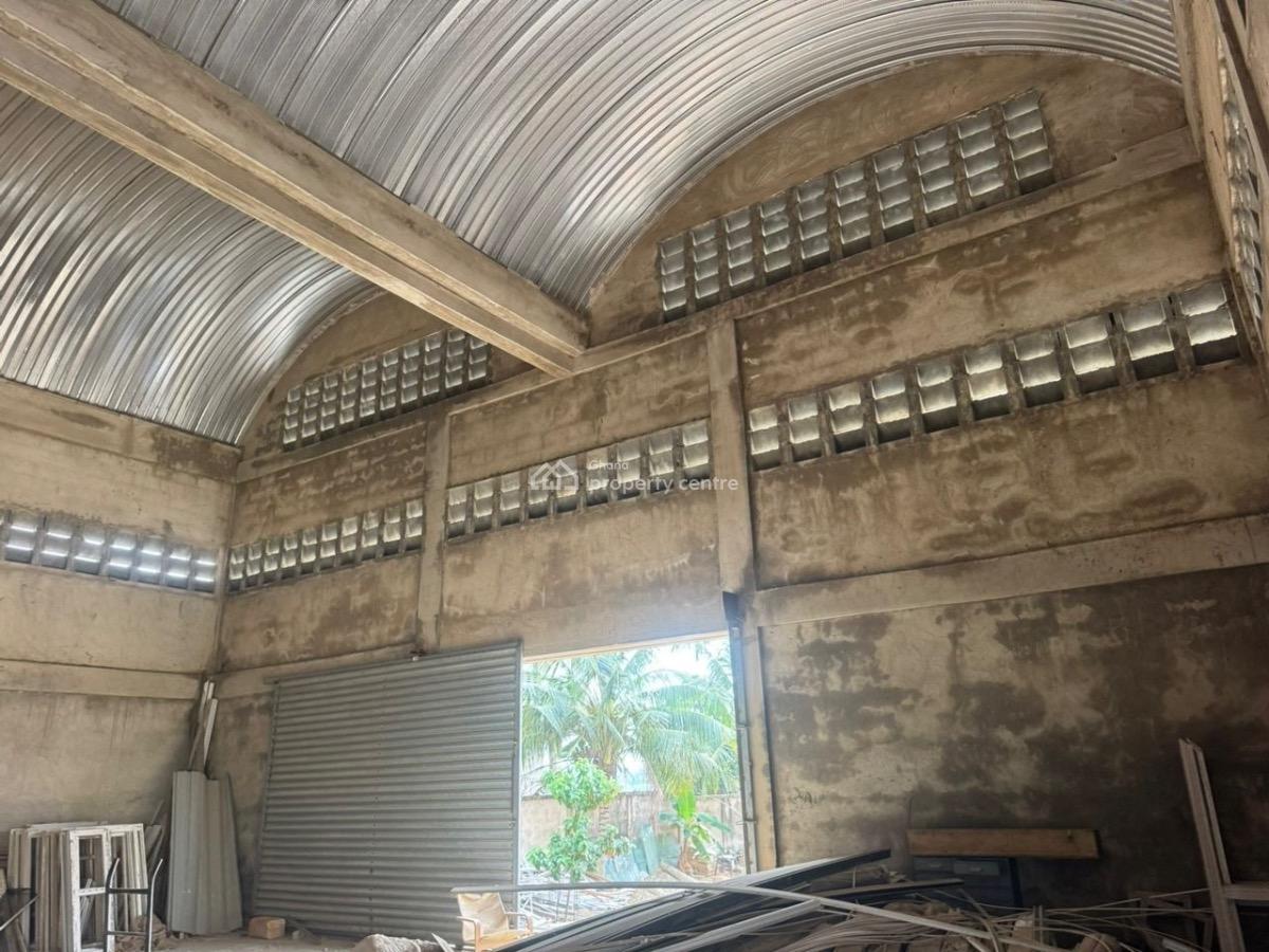 500 Sqm Warehouse at Pokuase Acp Acp, Acp, Pokuase (pokoasi), Ga West Municipal, Accra, Warehouse for Rent