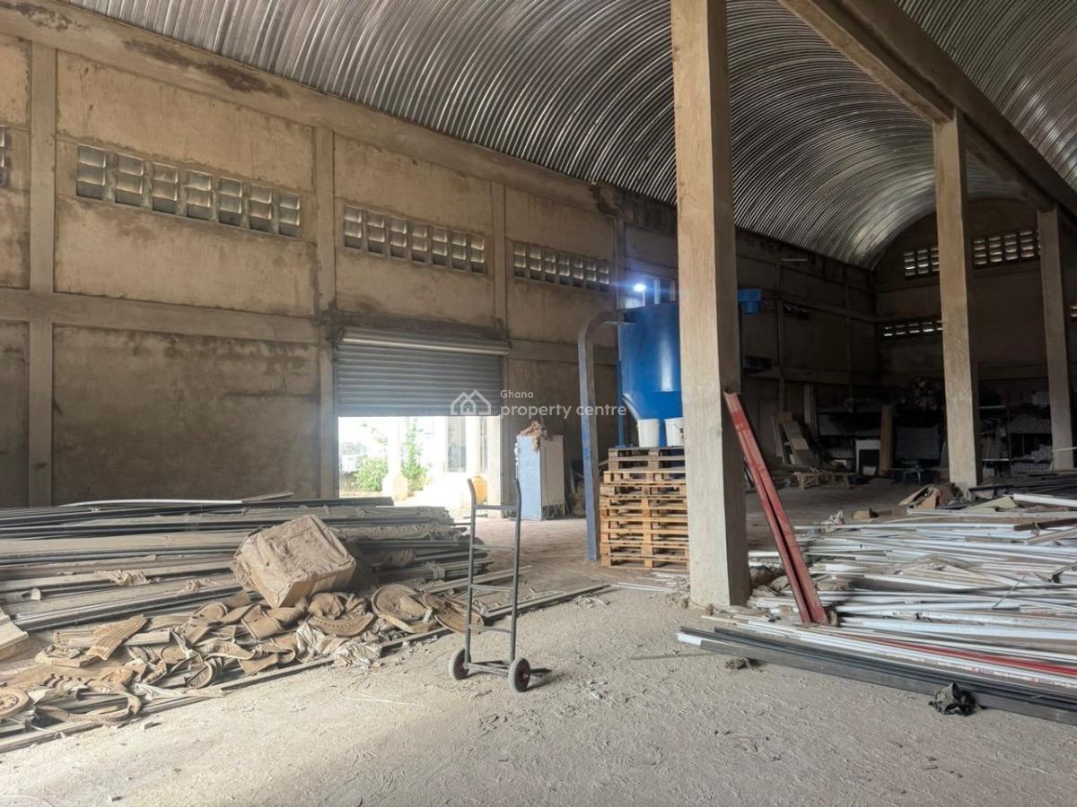 500 Sqm Warehouse at Pokuase Acp Acp, Acp, Pokuase (pokoasi), Ga West Municipal, Accra, Warehouse for Rent