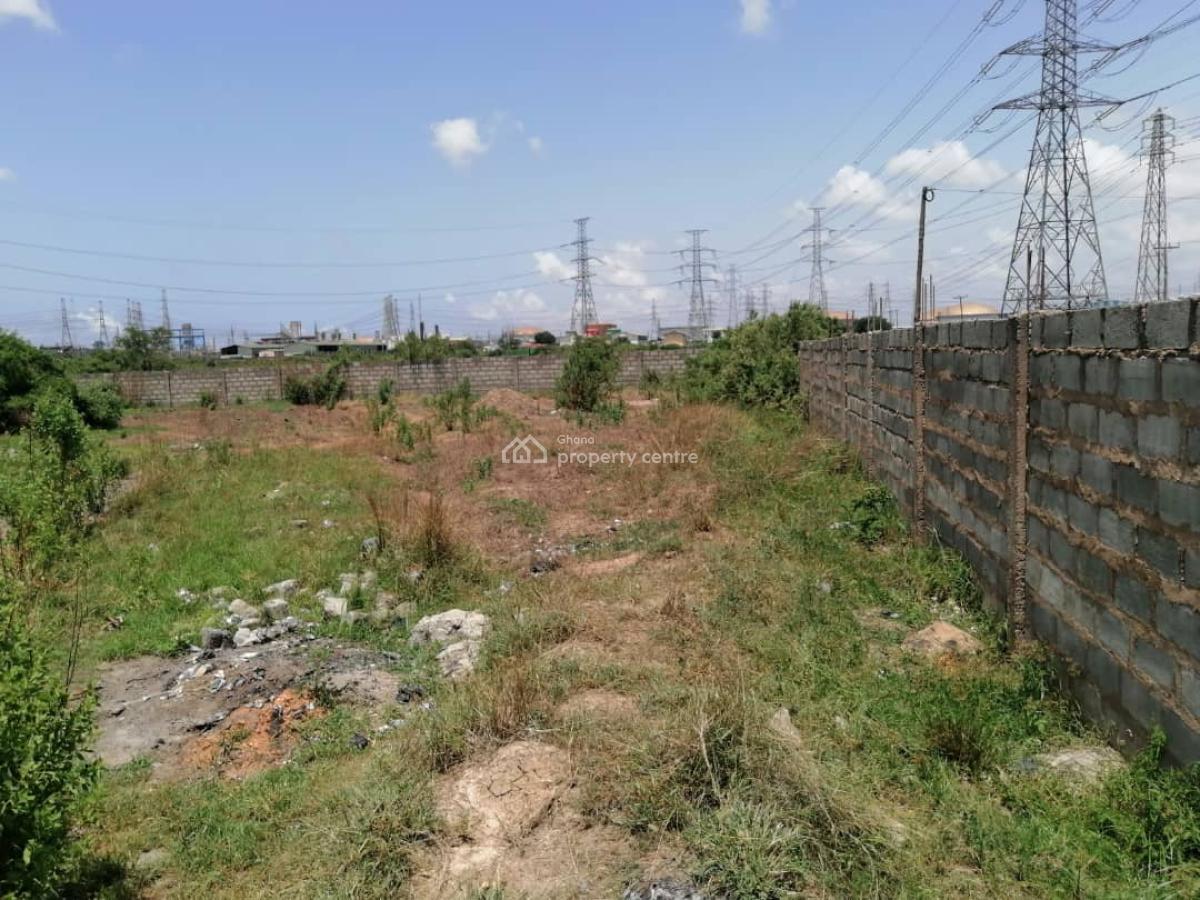 1.69 Acre Land Already Fenced., Industrial Area, Tema, Accra, Land for Sale