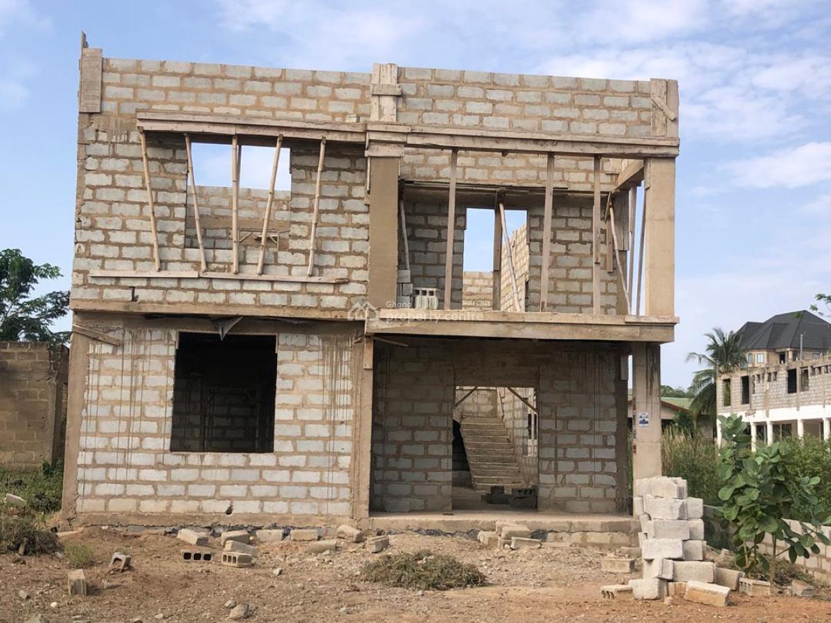 Roofed 3master Brm Storey House at Kasoa, Lamptey Mills Obom, Kasoa, Awutu-senya East, Central Region, Detached Bungalow for Sale