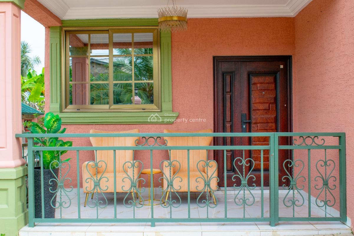 Luxury 4 Bedroom Fully Furnished House - Property Id: Cc-1004, Cape Coast, Jukwa Road - Mpeasem Ame Zion First Speed Ramp, Cape Coast Metropolitan, Central Region, Semi-detached Duplex Short Let