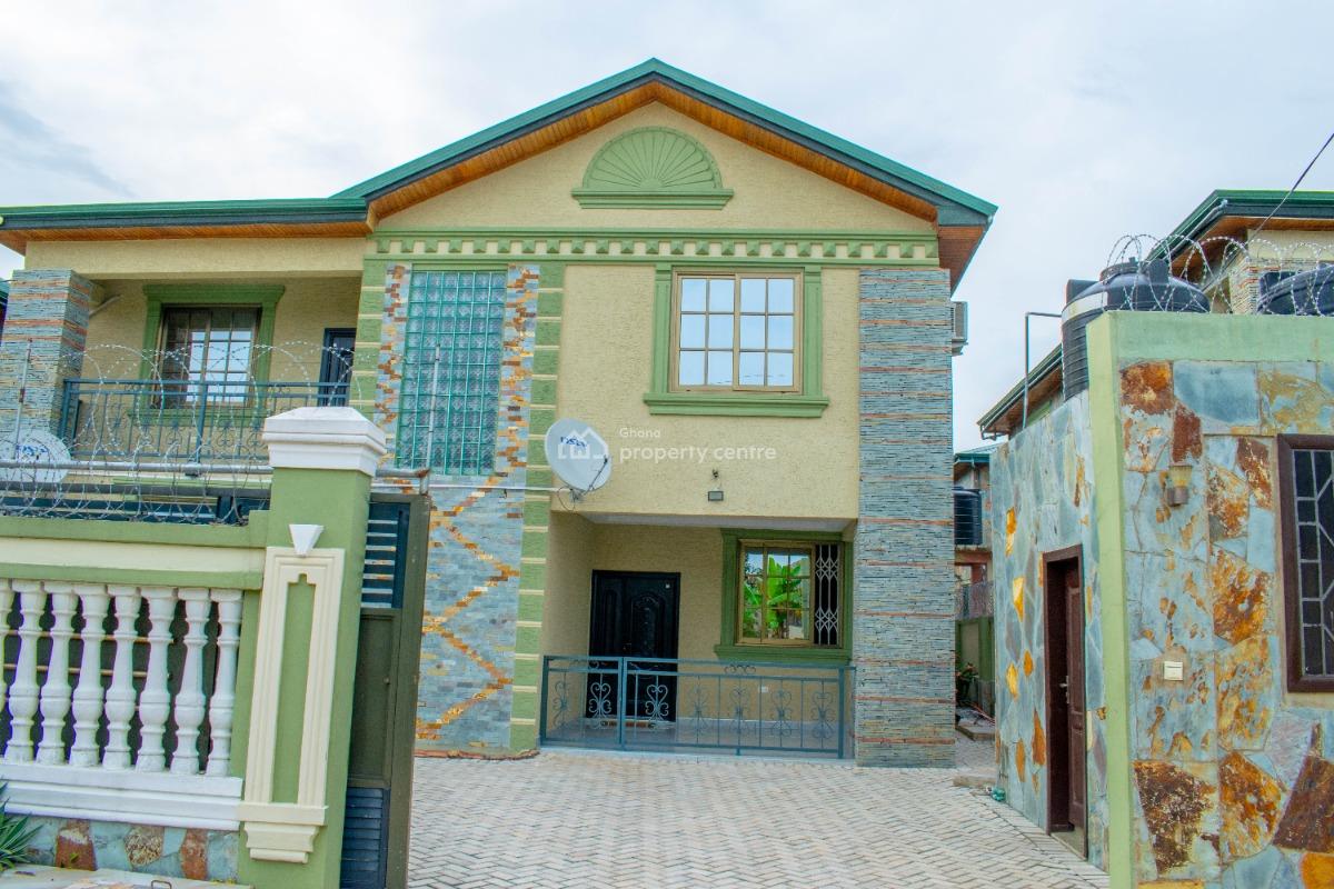 Fully Furnished 5 Bedroom House - Property Id: Cc-1005, Cape Coast - Jukwa Road, Mpeasem Ame Zion First Speed Ramp, Cape Coast Metropolitan, Central Region, Semi-detached Duplex for Rent