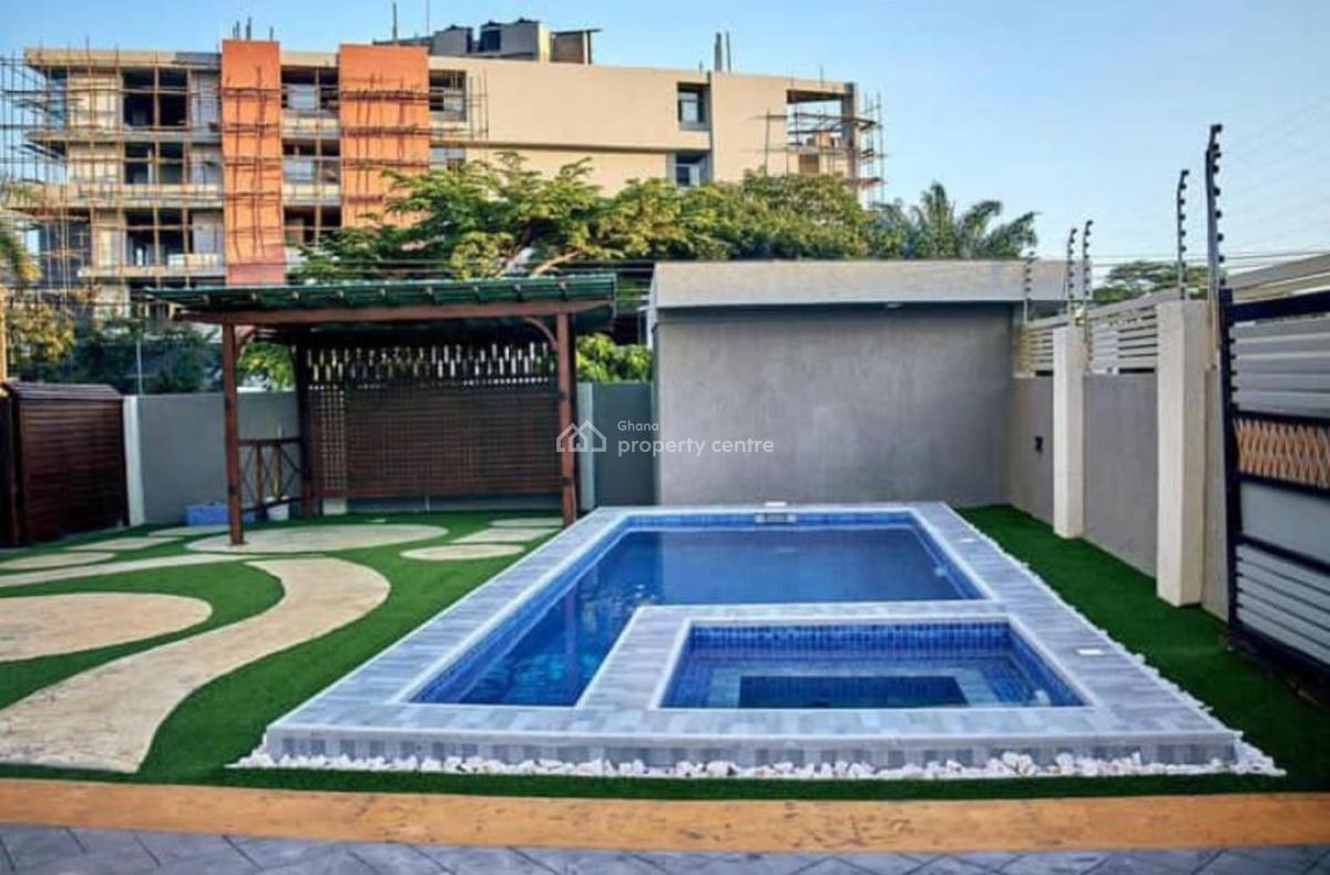 Fully Furnished 4 Bedroom House with Bq and Swimming Pool, Close to The American Embassy, Cantonments, Accra, House for Rent