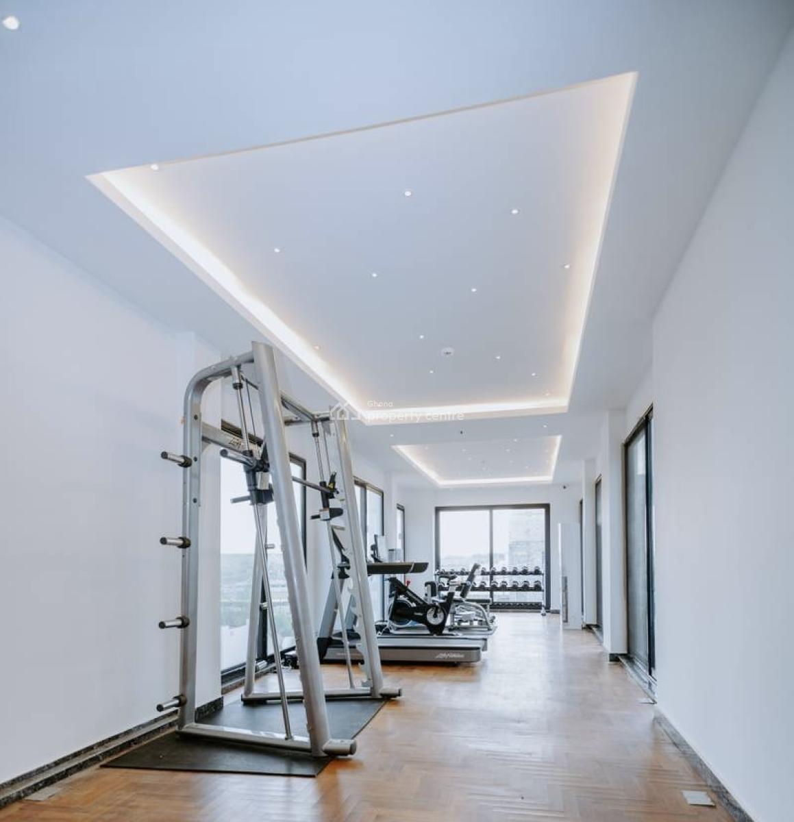 Furnished 2 Bedroom Apartment with Gym, East Airport, Airport Residential Area, Accra, Apartment for Rent