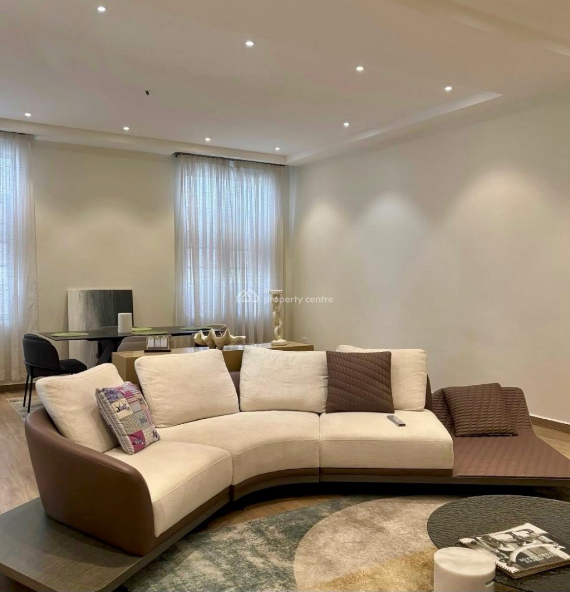 Furnished 2 Bedroom Apartment with Swimming Pool, Mahama Road, East Airport, Airport Residential Area, Accra, Apartment for Rent