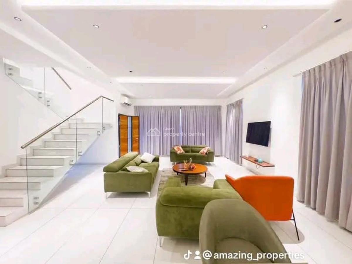 Modern Fully Furnished 3-bedroom Townhouse @ Dzorwulu, Dzorwulu, Accra, Townhouse for Rent