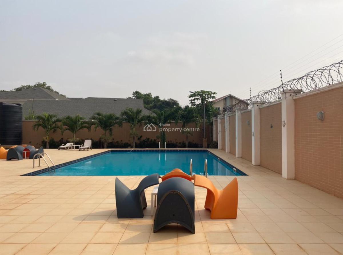 Serviced 3 Bedroom Apartment with Staff Quarters and Pool, Airport Residential Area, Accra, Apartment for Rent