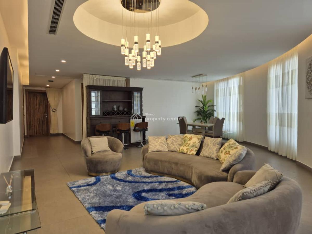 Furnished 3 Bedroom Apartment with Swimming Pool, Airport Residential Area, Accra, Apartment for Rent