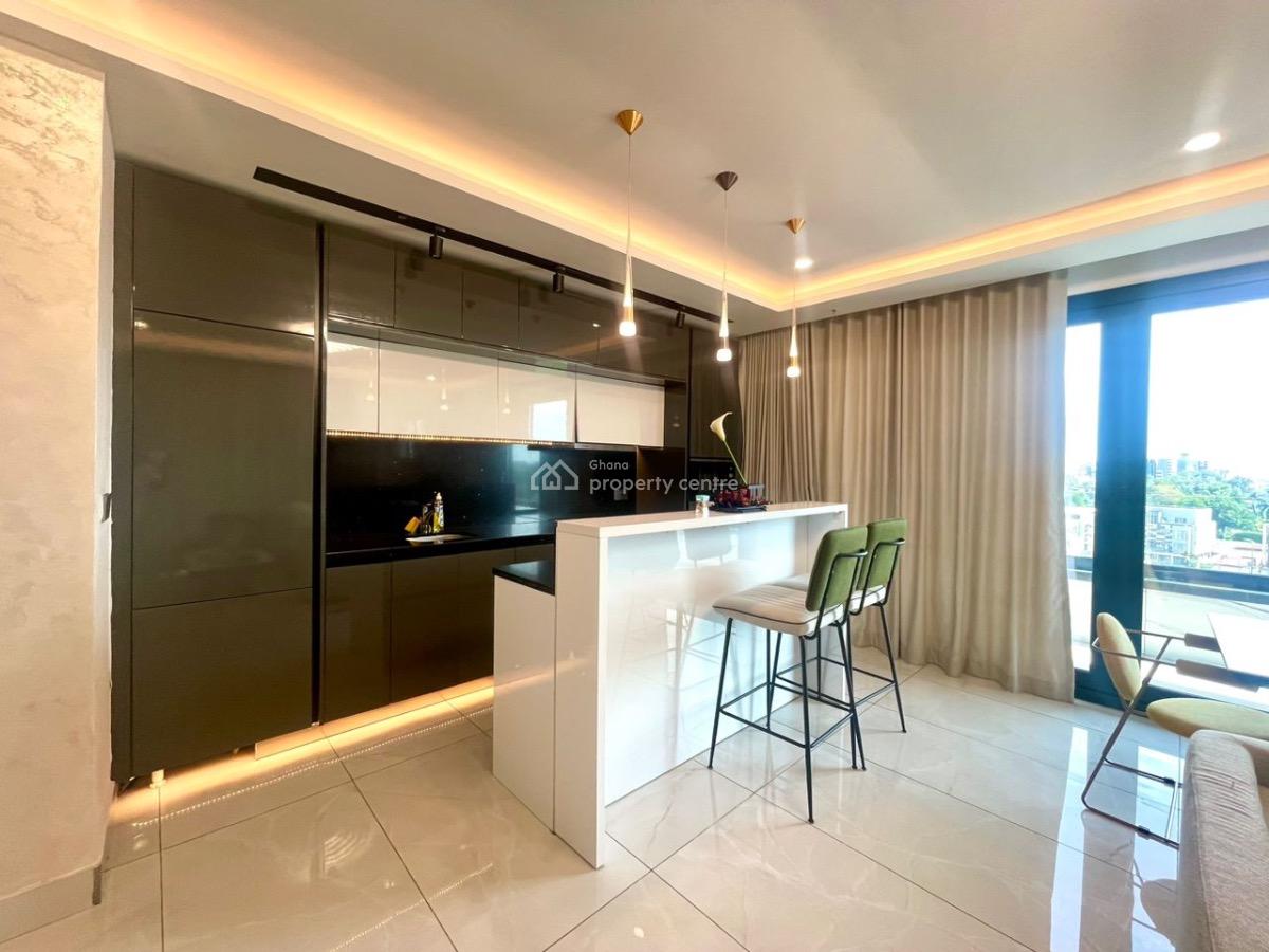 Furnished 2 Bedroom Apartment with Swimming Pool Gym and Rooftop Loung, Airport Residential Area, Accra, Apartment for Rent