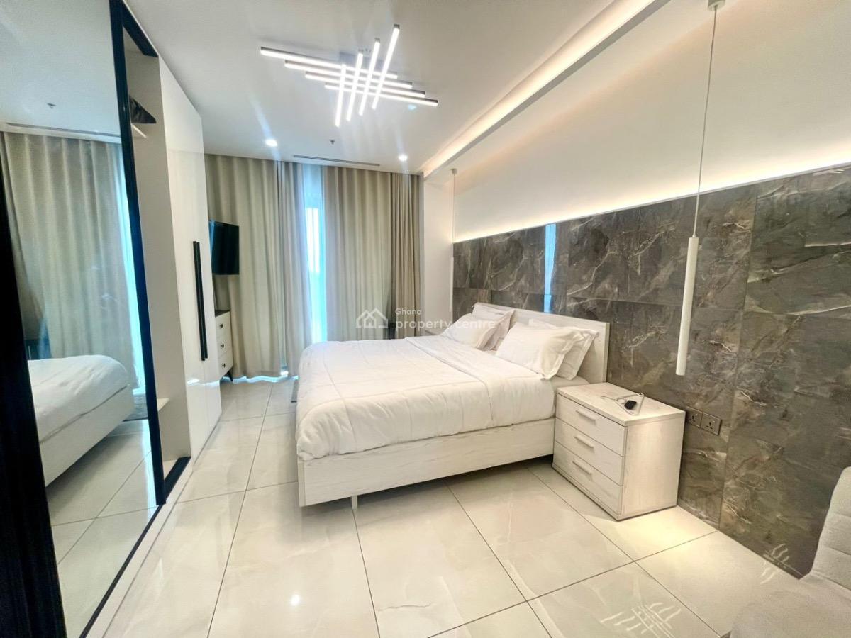 Furnished 2 Bedroom Apartment with Swimming Pool Gym and Rooftop Loung, Airport Residential Area, Accra, Apartment for Rent