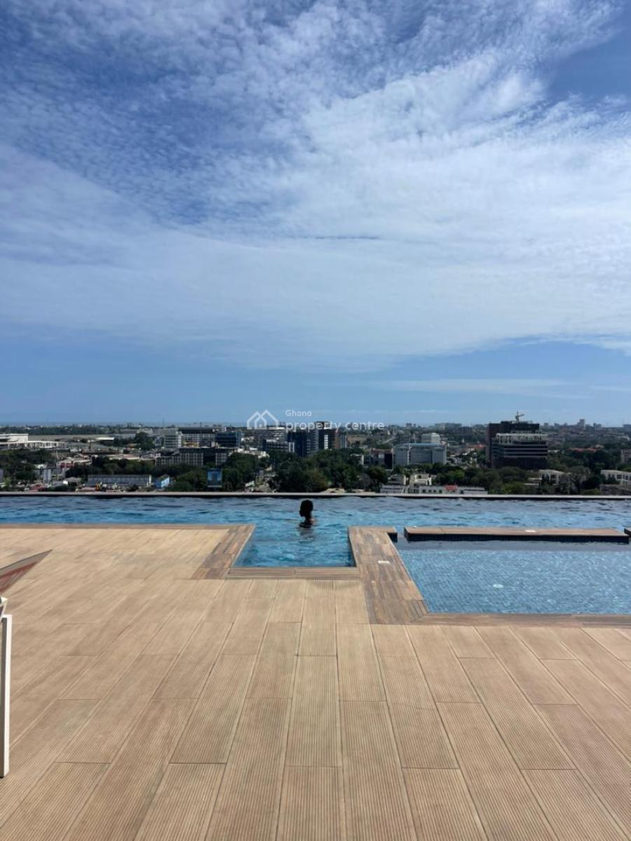 Furnished 2 Bedroom Apartment with Swimming Pool Gym and Rooftop Loung, Airport Residential Area, Accra, Apartment for Rent