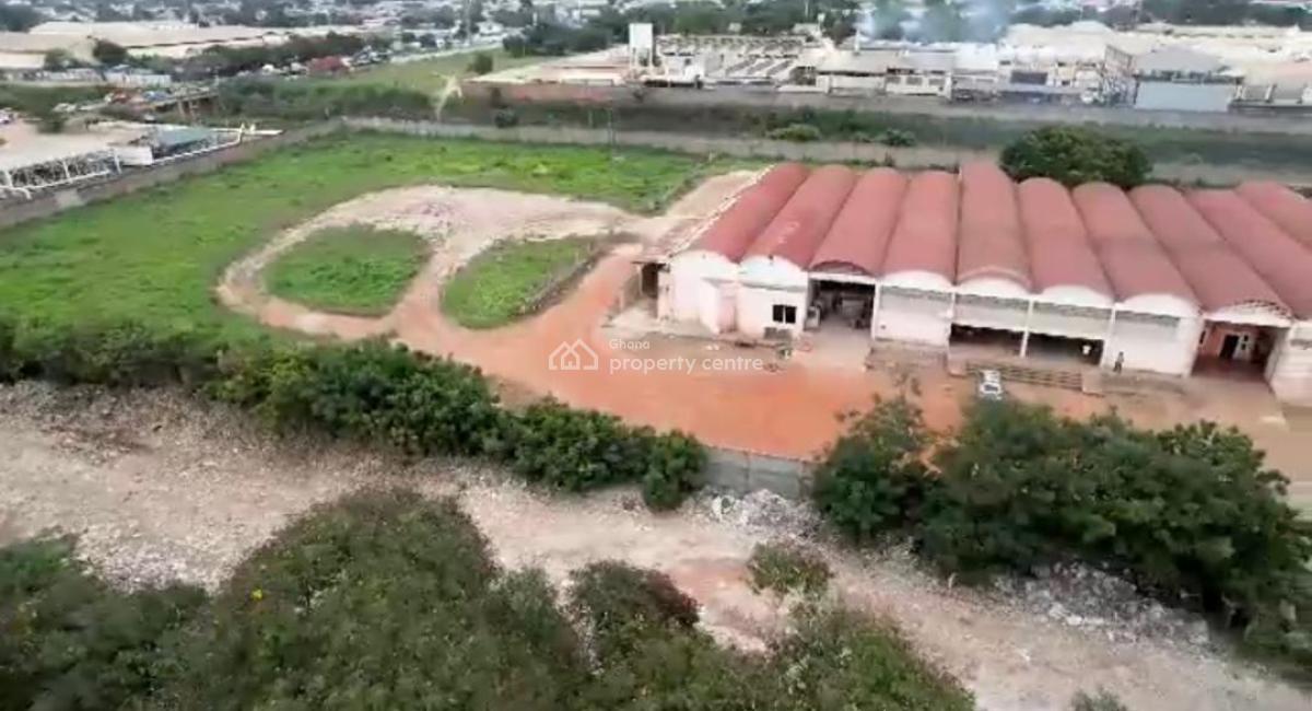 Warehouse on 4.1 Acres with 10 Rooms Offices, Industrial Area, Tema, Accra, Warehouse for Sale