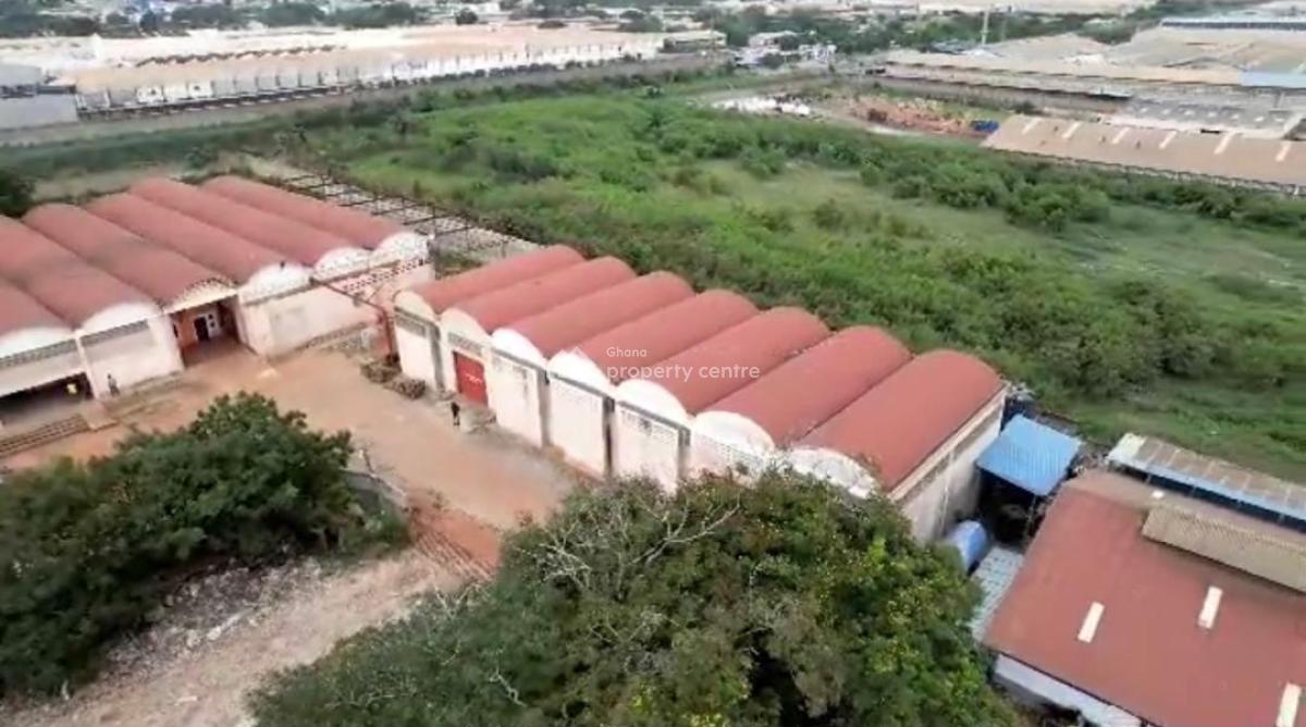 Warehouse on 4.1 Acres with 10 Rooms Offices, Industrial Area, Tema, Accra, Warehouse for Sale